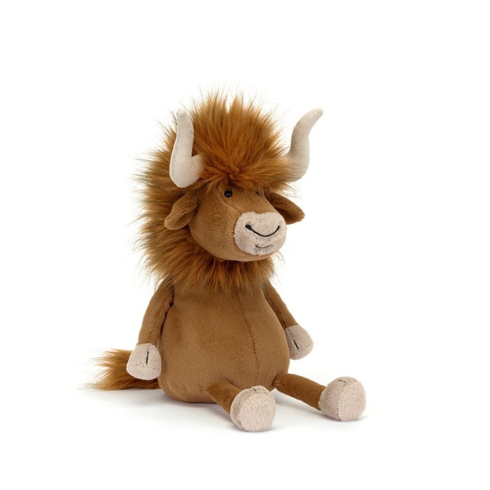 Jellycat‎ Ramone Bull Plush Brown Stuffed Animal Retired RAM4BL Tags Attached